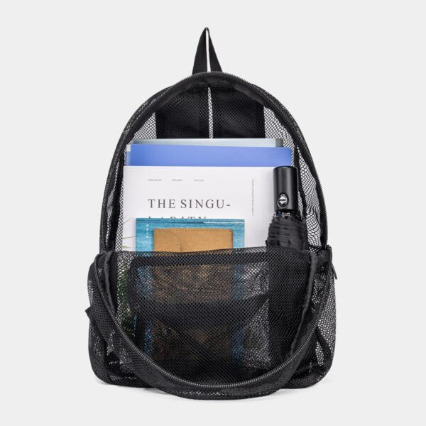 Fashion Backpack Black Big Travel Bag