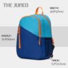 Fashion Backpack Splicing Blue Travel Bag