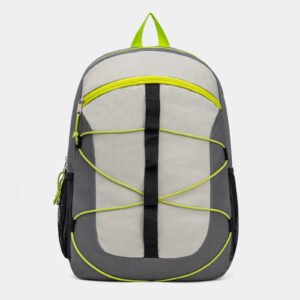 Fashion Backpack Splicing Grey Travel Bag