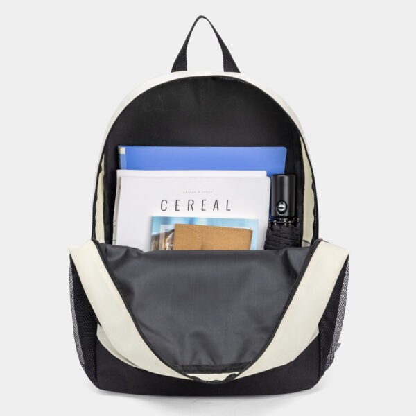 Fashion Backpack White Black Travel Bag