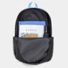 Fashion Backpack Black Blue Colour Block Travel Bag