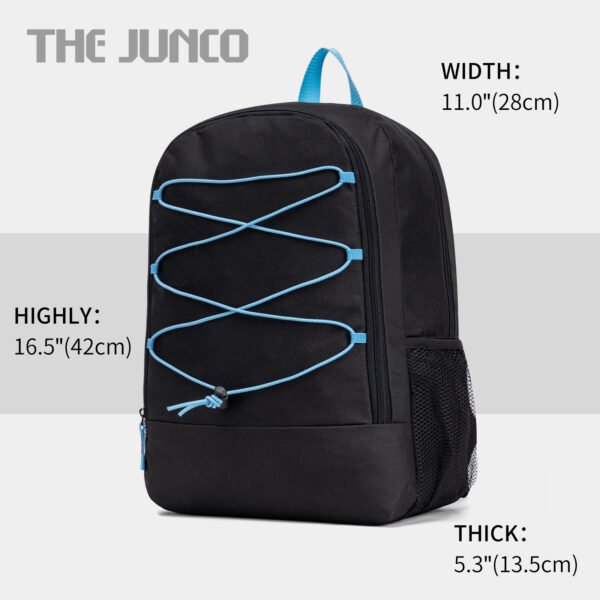 Fashion Backpack Black Blue Colour Block Travel Bag