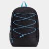 Fashion Backpack Black Blue Colour Block Travel Bag