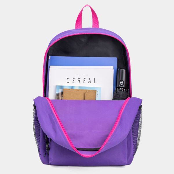 Fashion Backpack Purple Pink Student Bag