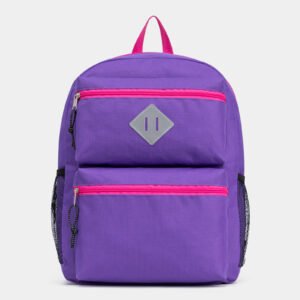 Fashion Backpack Purple Pink Student Bag