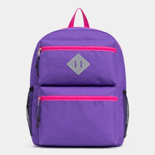Fashion Backpack Purple Pink Student Bag
