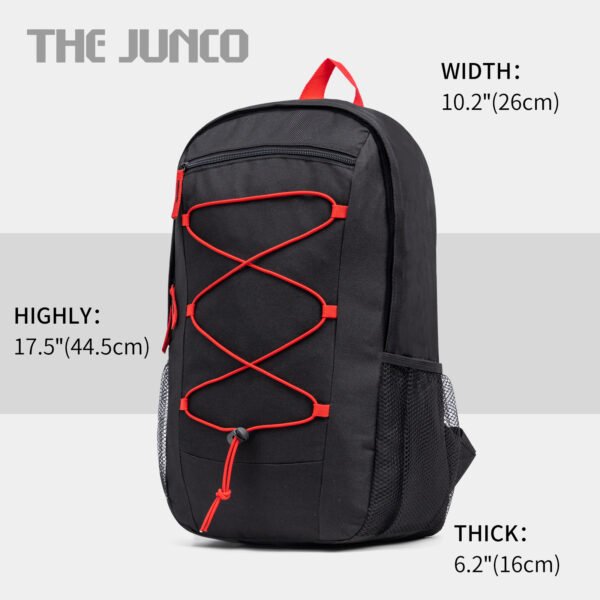 Fashion Backpack Black RED Travel Bag