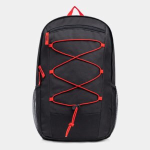 Fashion Backpack Black RED Travel Bag