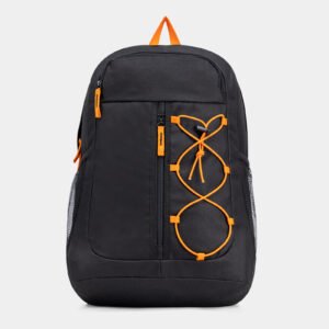 Fashion Backpack Black Orange Travel Bag
