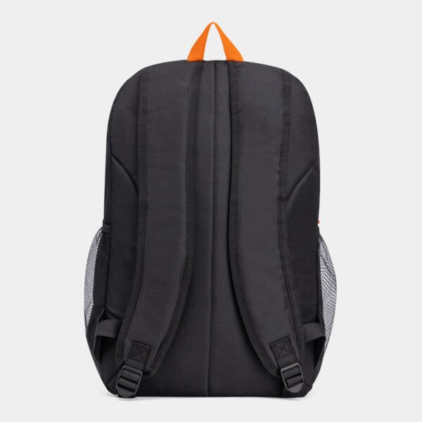 Fashion Backpack Black Orange Travel Bag