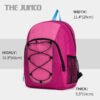 Fashion Backpack Pink Black Student Bag