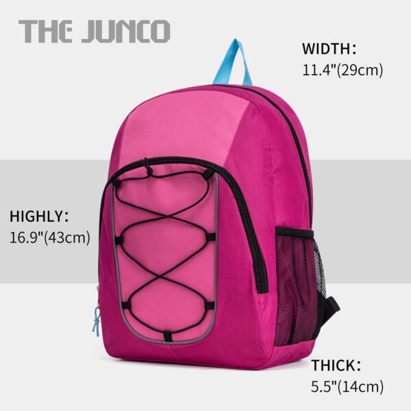 Fashion Backpack Pink Black Student Bag