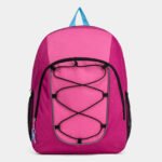 Fashion Backpack Pink Black Student Bag