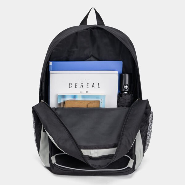 Fashion Backpack Black White Colour Block Travel Bag
