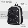 Fashion Backpack Black White Colour Block Travel Bag