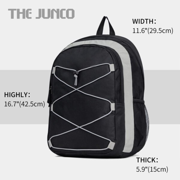 Fashion Backpack Black White Colour Block Travel Bag