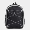 Fashion Backpack Black White Colour Block Travel Bag