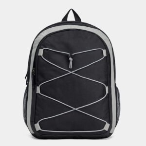Fashion Backpack Black White Colour Block Travel Bag