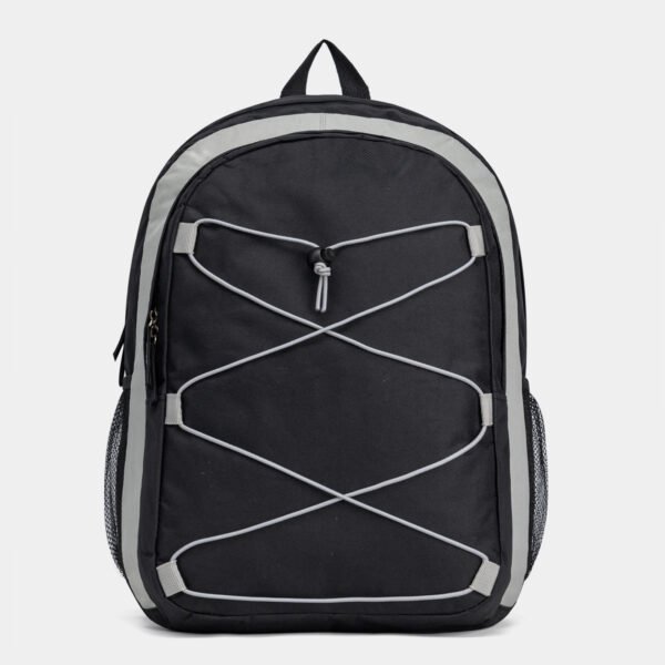 Fashion Backpack Black White Colour Block Travel Bag