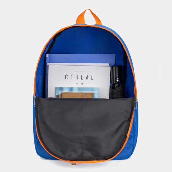 Fashion Backpack Blue Orange Travel Bag