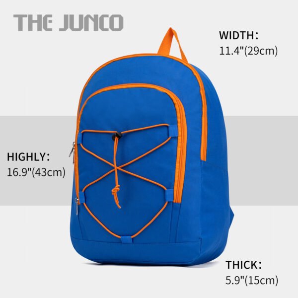 Fashion Backpack Blue Orange Travel Bag