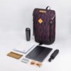 Outdoor Backpack Red Patterned Hiking Mountain Backpack