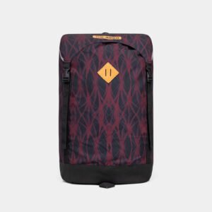 Outdoor Backpack Red Patterned Hiking Mountain Backpack
