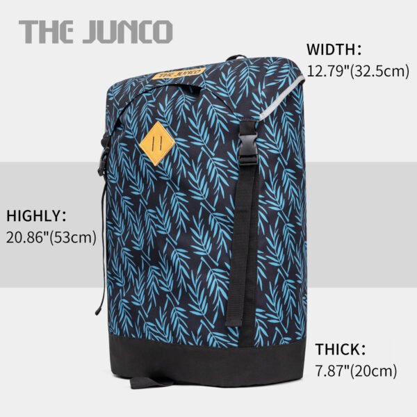 Outdoor Backpack Blue Leaves Hiking Mountain Backpack