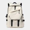 White Laptop Backpack Fashion Schoolbag