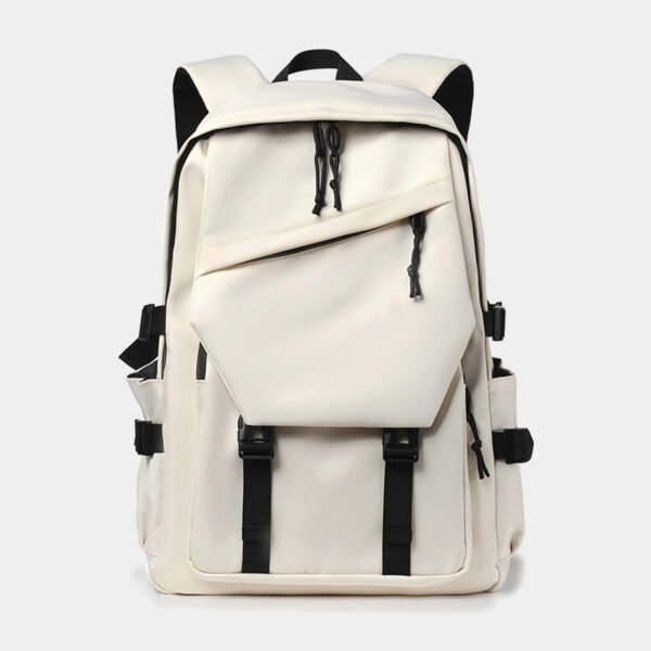 White Laptop Backpack Fashion Schoolbag