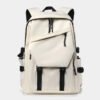 White Laptop Backpack Fashion Schoolbag