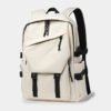 White Laptop Backpack Fashion Schoolbag