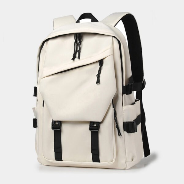White Laptop Backpack Fashion Schoolbag
