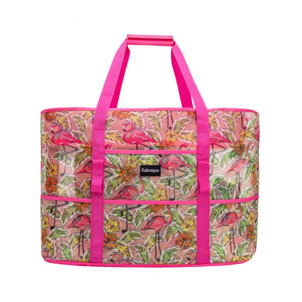 Flamingo Beach Tote Bag Large Mesh Pool Bag