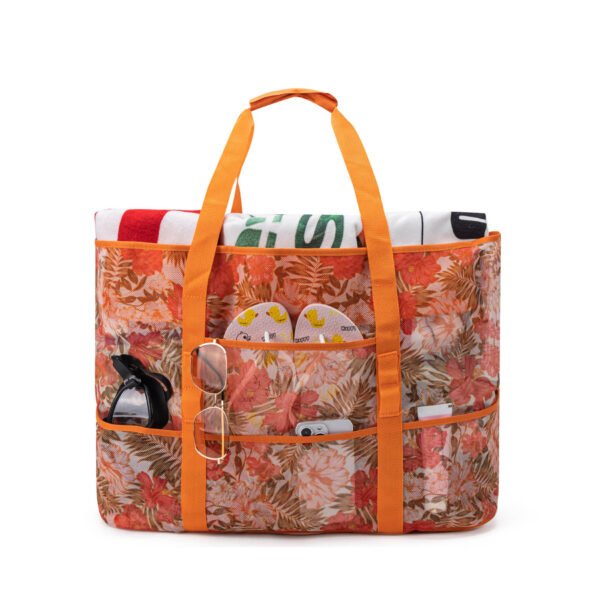 Large Mesh Beach Bag  Sandproof Quick Dry Tote
