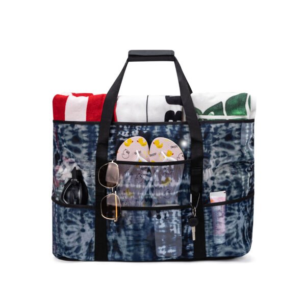 Mesh Beach Tote Bag  Large Tie Dye Pool Bag