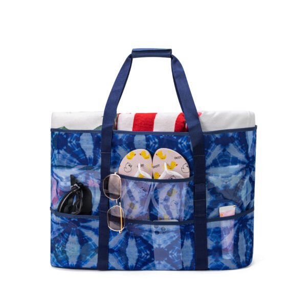 Mesh Beach Tote Bag  Large Tie Dye Pool Bag