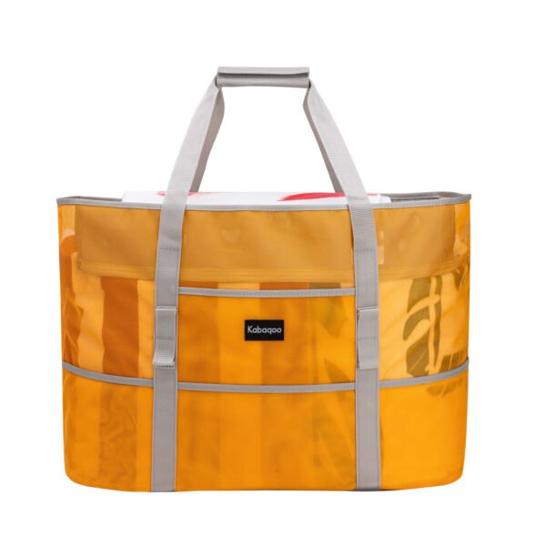 Solid Color Mesh Beach Bag Large Pool Tote
