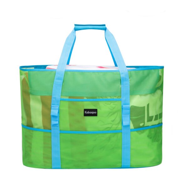 Solid Color Mesh Beach Bag Large Pool Tote