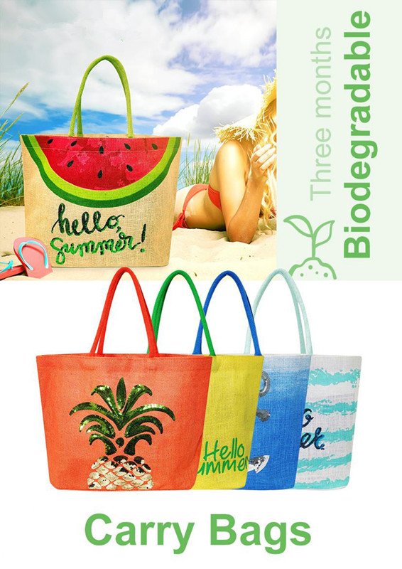 Colorful jute bag