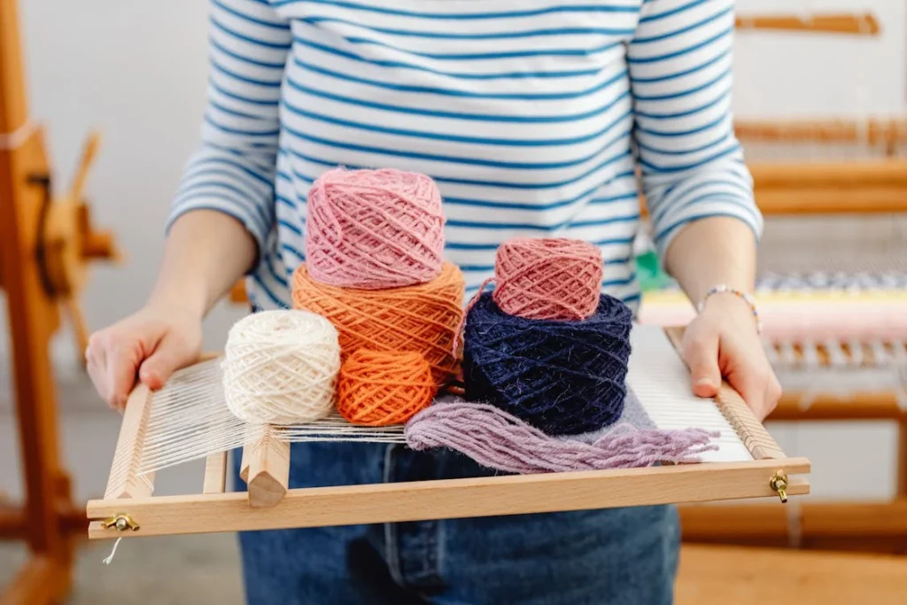 Create something unique with colorful yarn