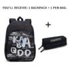 Students Backpack Boys Bookbag