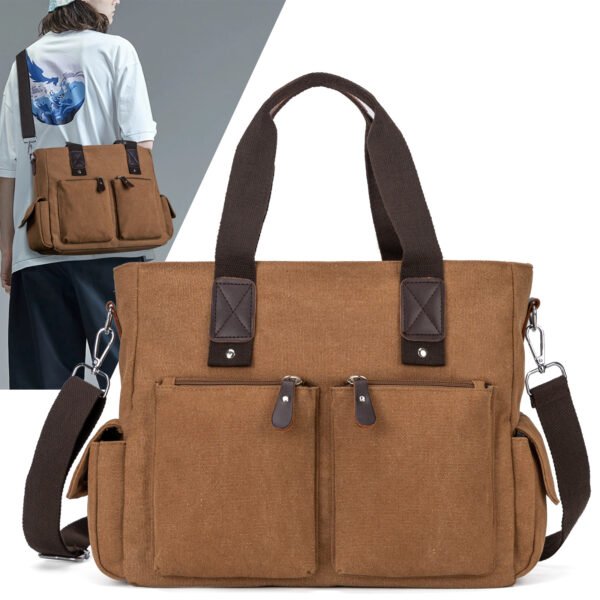 Personalized Multi-Functional Canvas Shoulder Tote Bag