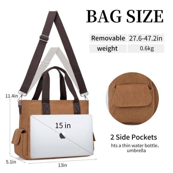 Personalized Multi-Functional Canvas Shoulder Tote Bag