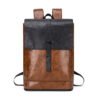 Simple Leather Backpack Travel Shoulder Bag