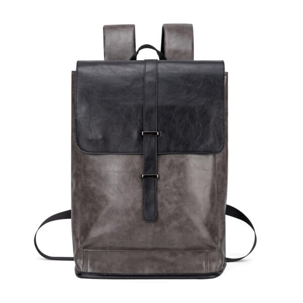 Simple Leather Backpack Travel Shoulder Bag