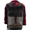 Simple Leather Backpack Travel Shoulder Bag