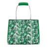 Tropical Leaf Print Beach Tote Bag Soft Handles Lightweight Stylish