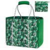 Tropical Leaf Print Beach Tote Bag Soft Handles Lightweight Stylish