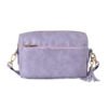 Vintage Faux Leather Crossbody Bag with Tassel Detail